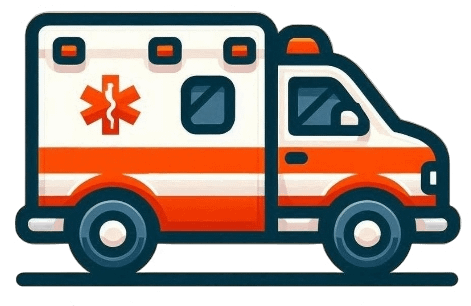 Ambulanza privata attrezzata per trasporto sanitario.